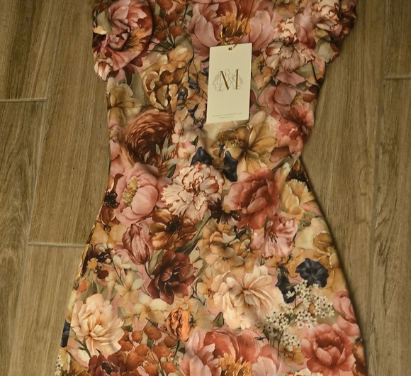NWT Mestiza New York, dress Stretch crepe Vibrant Floral Dress. - Picture 7 of 10